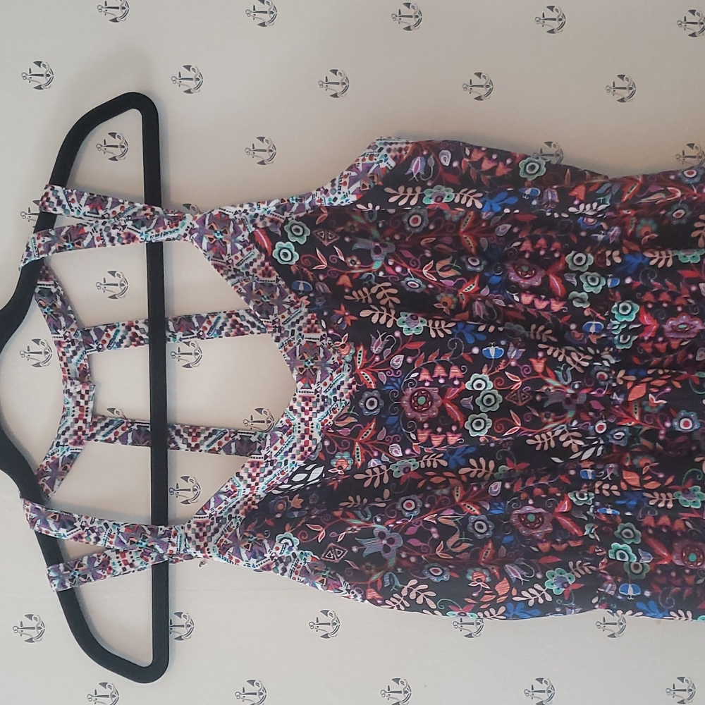 Xhilaration Large Floral Maxi Dress